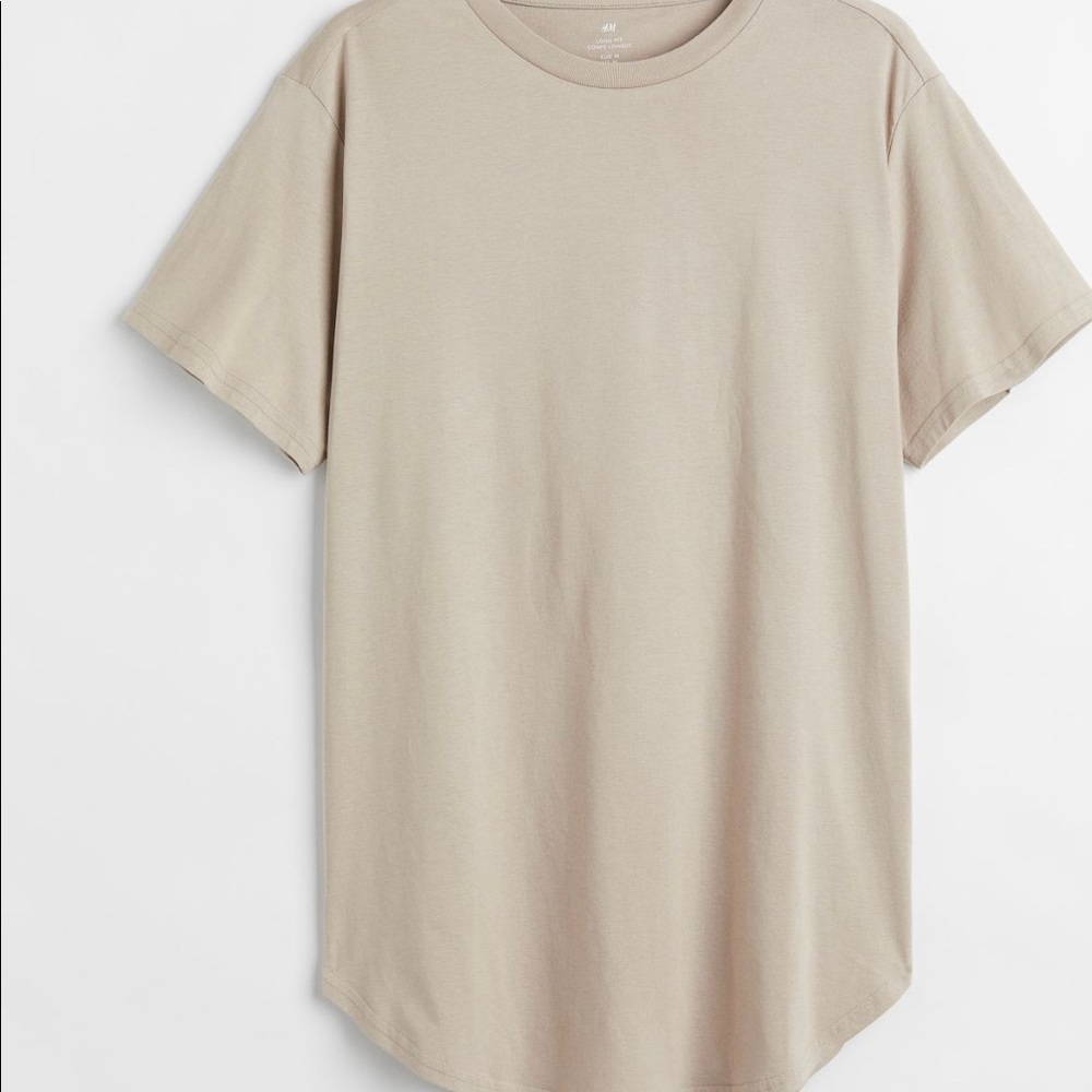 Long fit T-shirt soft jersey -mens size S